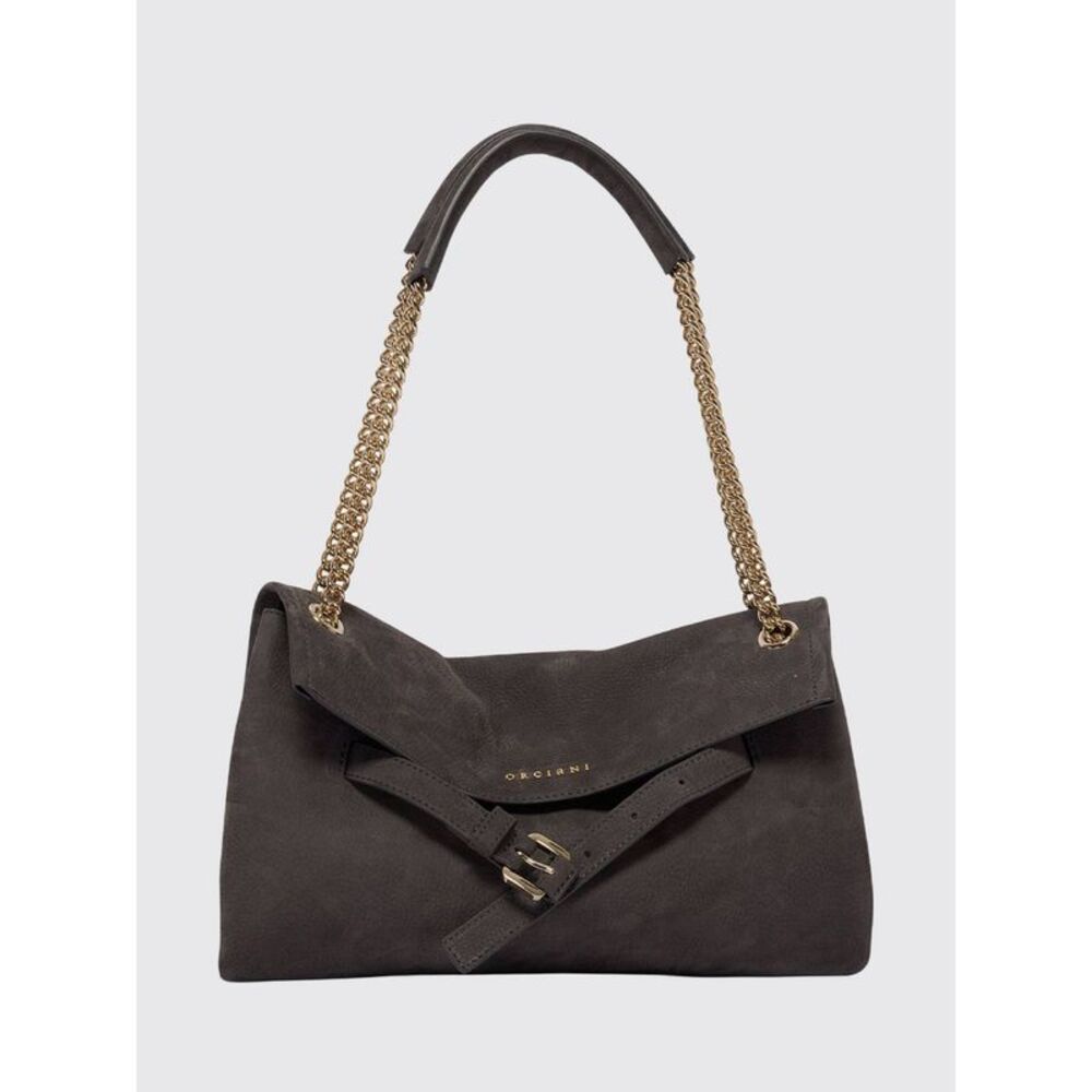 Orciani Women Orciani Venus Nubuck Calfskin Shoulder Bag With Sliding Handle